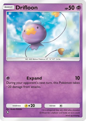 Drifloon from Space-Time Smackdown in Pokemon TCG Pocket