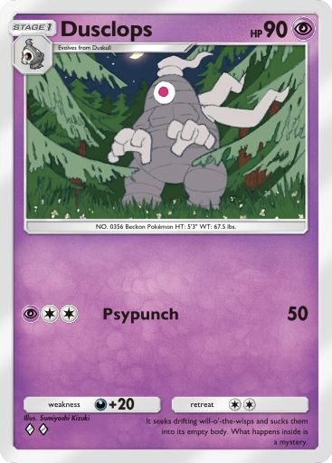 Dusclops from Space-Time Smackdown in Pokemon TCG Pocket