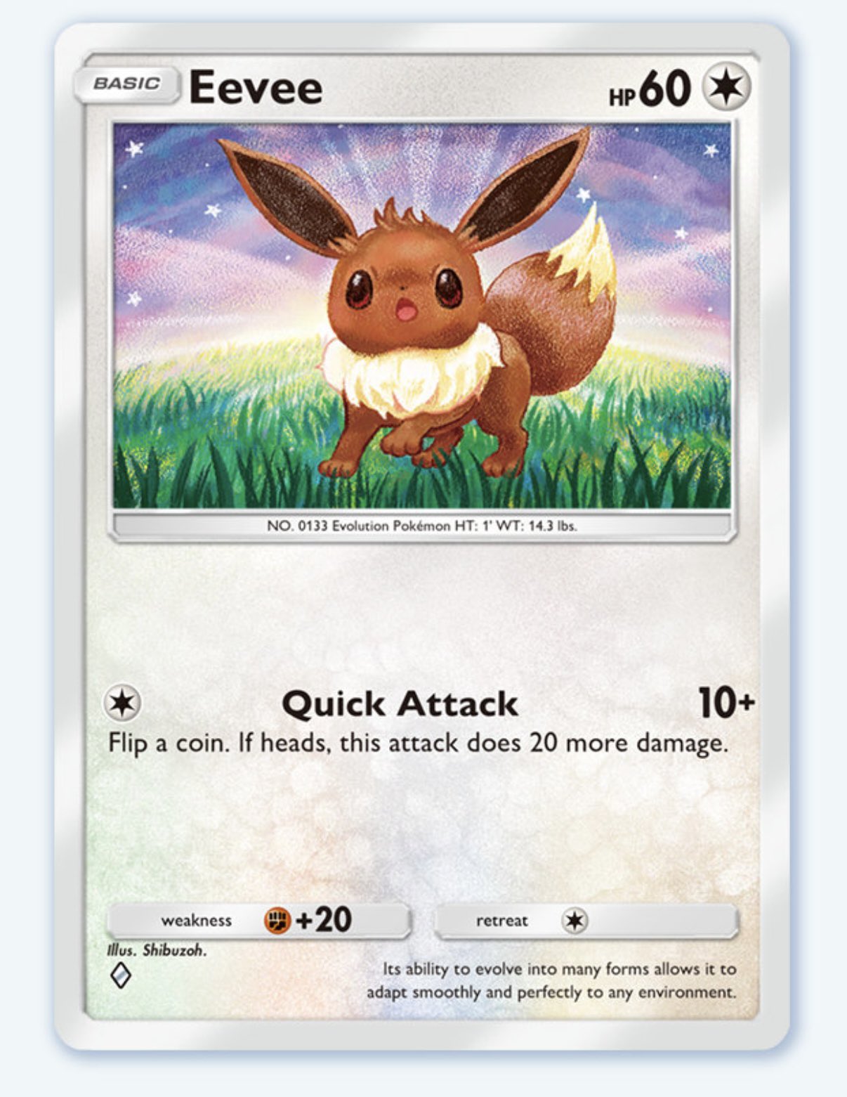 Eevee from Space-Time Smackdown in Pokemon TCG Pocket