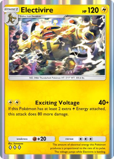 Electivire from Space-Time Smackdown in Pokemon TCG Pocket