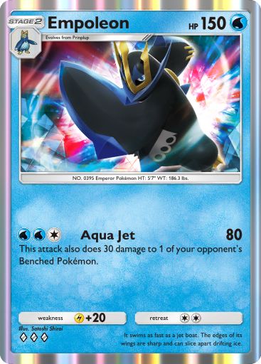 Empoleon from Space-Time Smackdown in Pokemon TCG Pocket