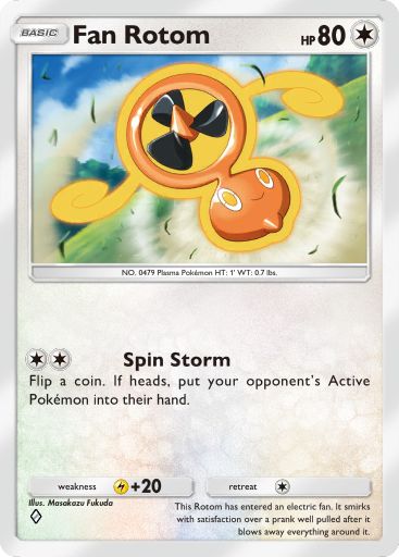 Fan Rotom from Space-Time Smackdown in Pokemon TCG Pocket