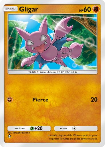 Gligar from Space-Time Smackdown in Pokemon TCG Pocket