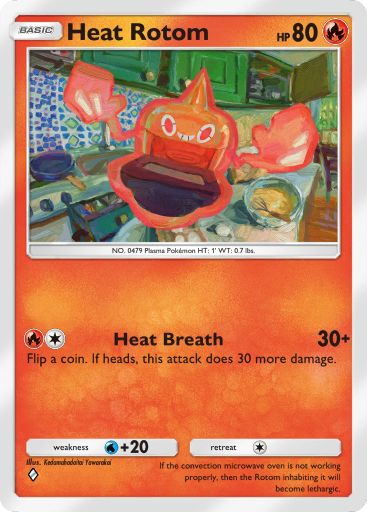 Heat Rotom from Space-Time Smackdown in Pokemon TCG Pocket