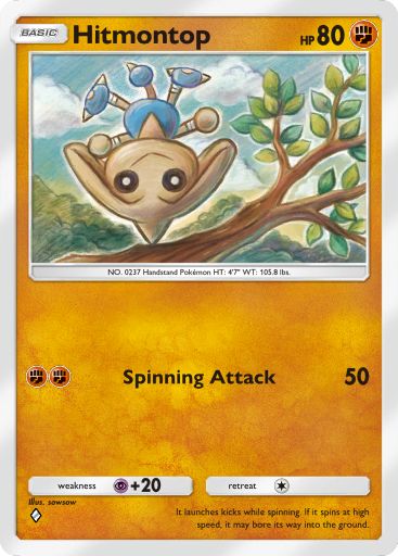 Hitmontop from Space-Time Smackdown in Pokemon TCG Pocket