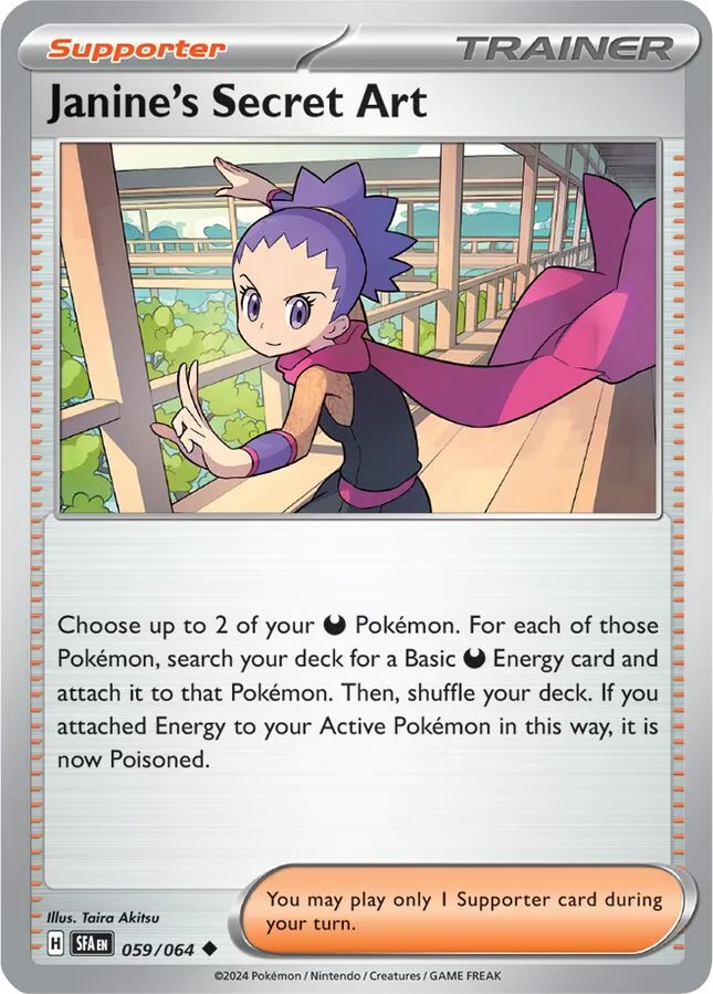 Janine's Secret Art Pokémon card.