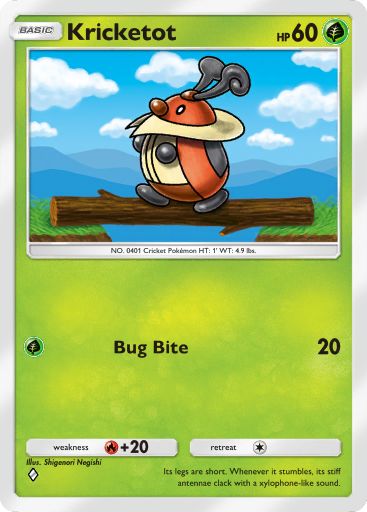 Kricketot from Space-Time Smackdown in Pokemon TCG Pocket