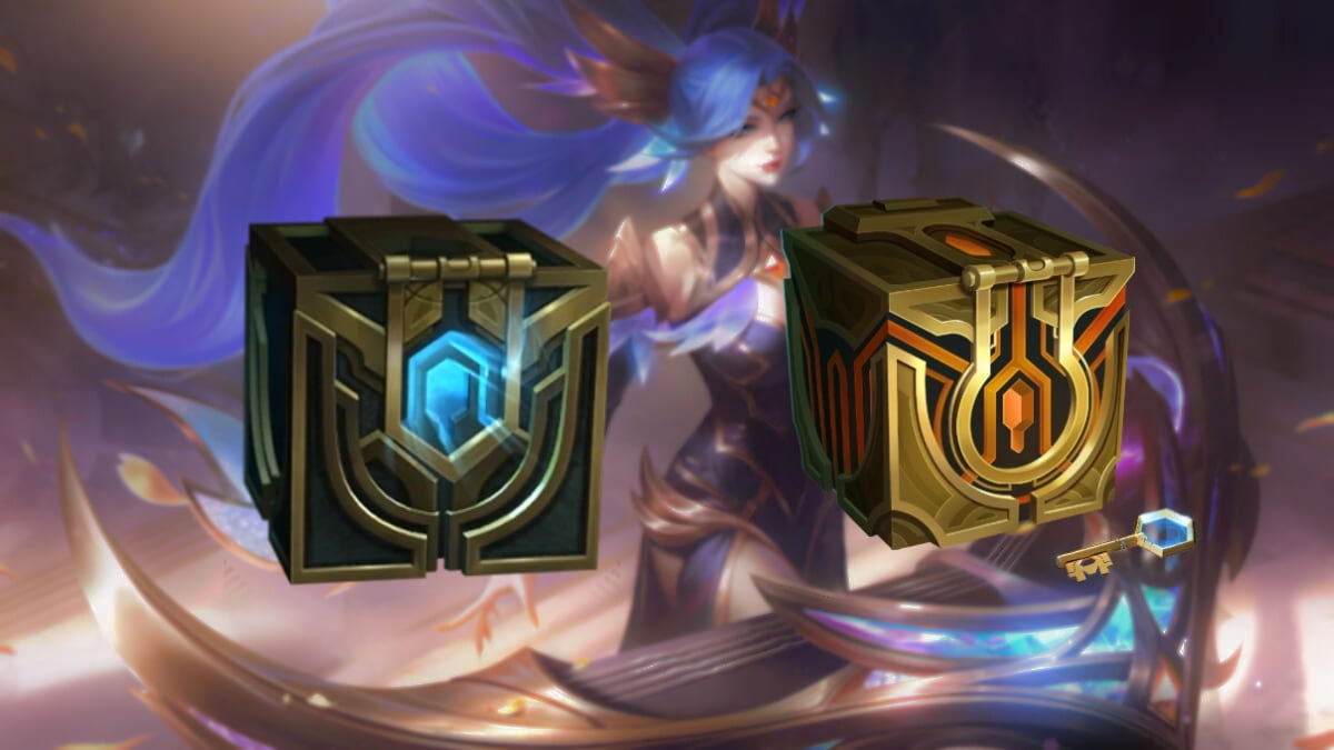 Picture showing the Hextech and Masterwork chests in League of Legends