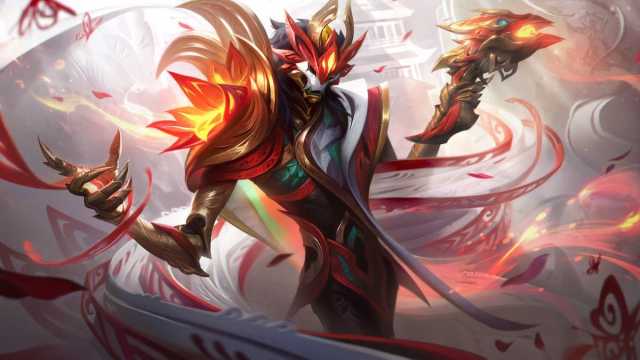 Picture showing the Mythmaker Jhin skin in League of Legends.