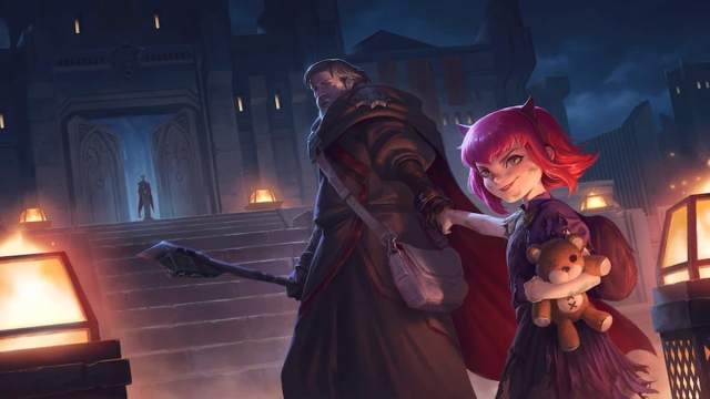 Picture showing Annie holding her Tibbers in League of Legends.