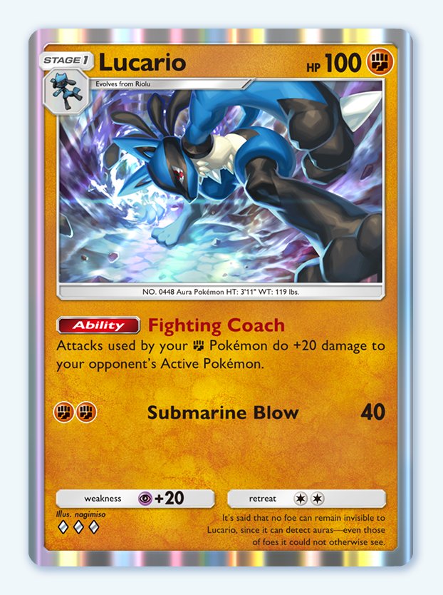 Lucario from Space-Time Smackdown in Pokemon TCG Pocket