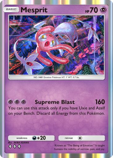 Mesprit from Space-Time Smackdown in Pokemon TCG Pocket