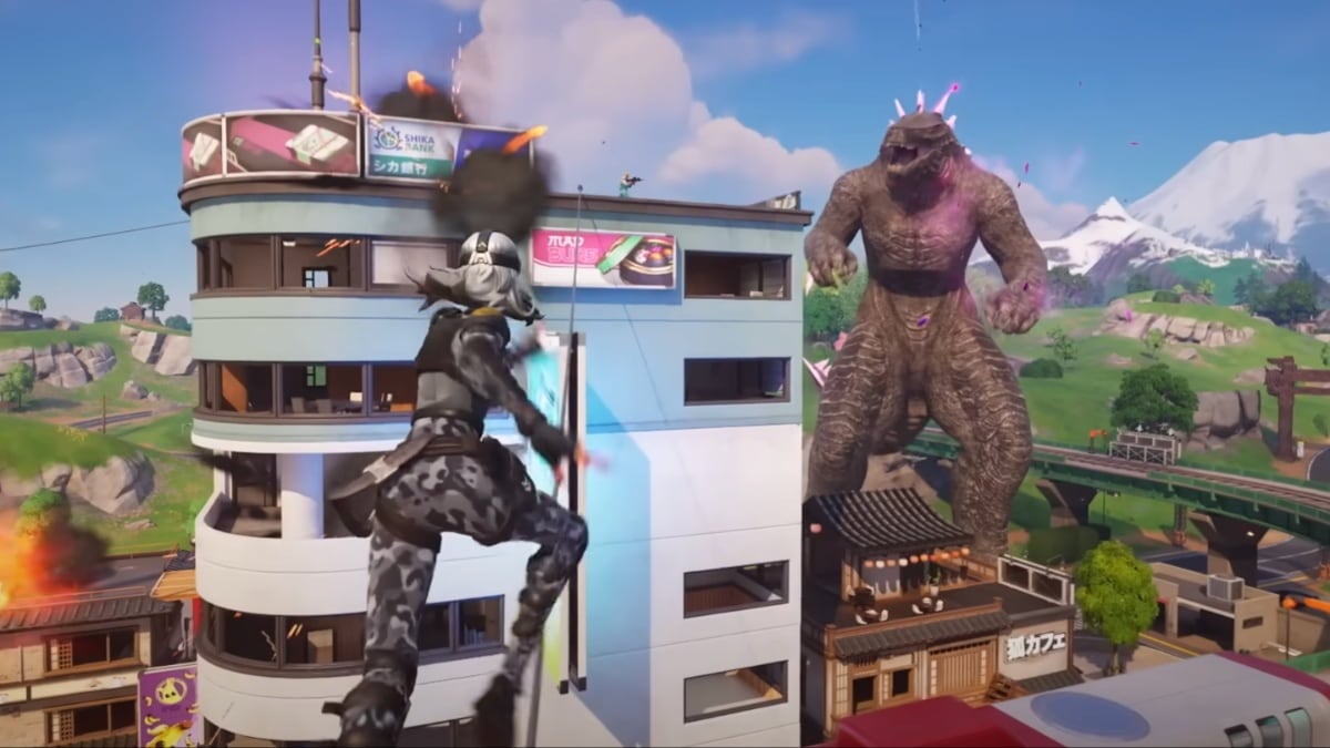 How to become Godzilla in Fortnite