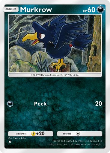 Murkrow from Space-Time Smackdown in Pokemon TCG Pocket