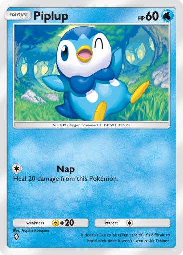 Piplup from Space-Time Smackdown in Pokemon TCG Pocket