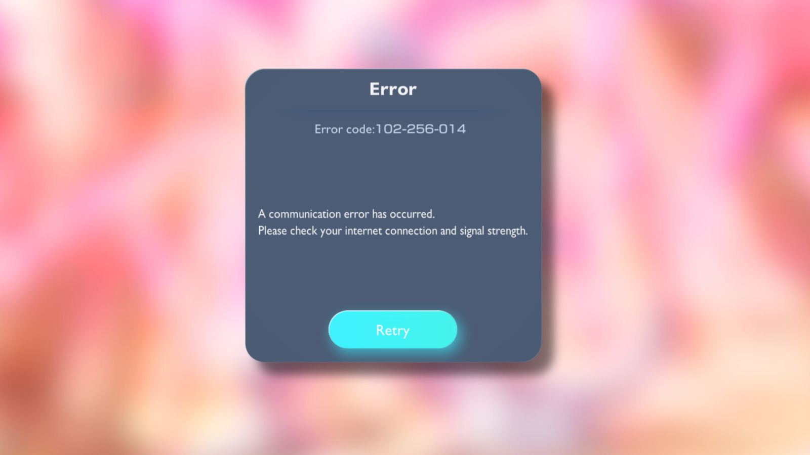 Pokémon TCG Pocket error code 102-256-014, explained