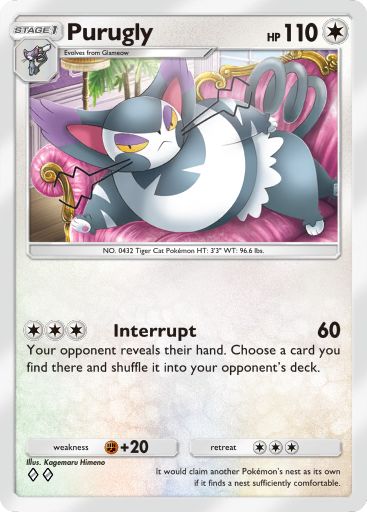 Purugly from Space-Time Smackdown in Pokemon TCG Pocket