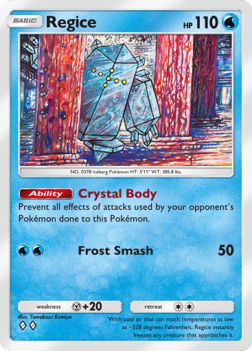 Regice from Space-Time Smackdown in Pokemon TCG Pocket