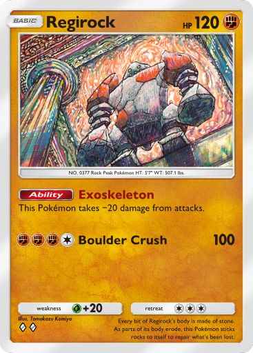 Regirock from Space-Time Smackdown in Pokemon TCG Pocket