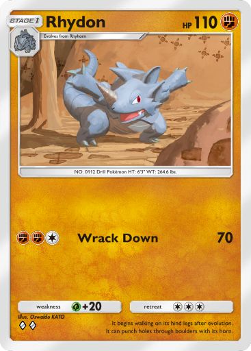 Rhydon from Space-Time Smackdown in Pokemon TCG Pocket