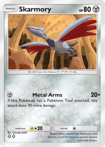 Skarmory from Space-Time Smackdown in Pokemon TCG Pocket