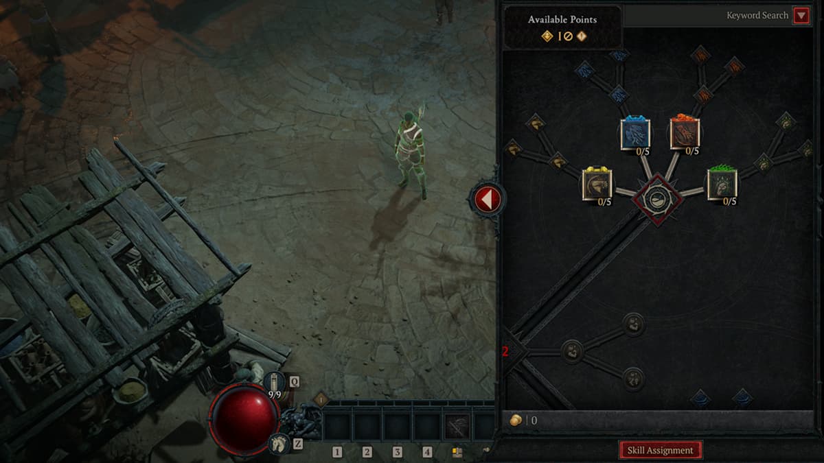 The Spiritborn's skill tree being showcased in Diablo 4