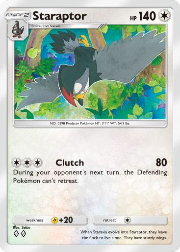 Staraptor from Space-Time Smackdown in Pokemon TCG Pocket