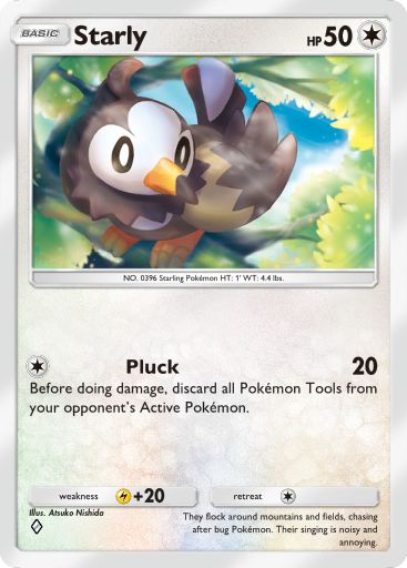 Starly from Space-Time Smackdown in Pokemon TCG Pocket