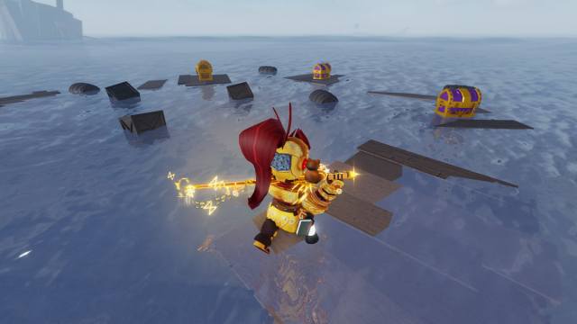 Picture showing three Sunken Treasure Chests in Roblox's Fisch.