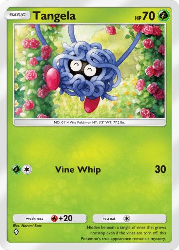 Tangela from Space-Time Smackdown in Pokemon TCG Pocket