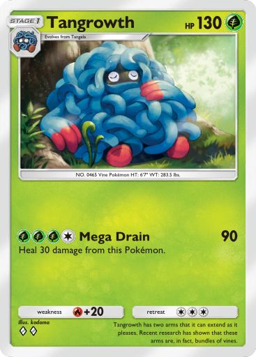 Tangrowth from Space-Time Smackdown in Pokemon TCG Pocket