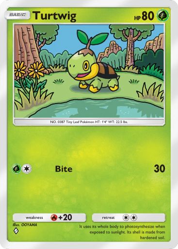 Turtwig from Space-Time Smackdown in Pokemon TCG Pocket