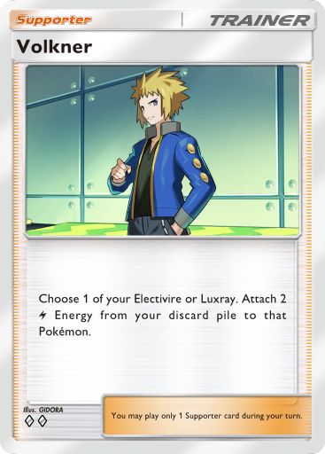 Volkner from Space-Time Smackdown in Pokemon TCG Pocket