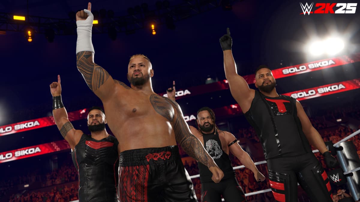 Solo Sikoa. Tama Tonga, Jacob Fatu and Tonga Loa in WWE 2K25