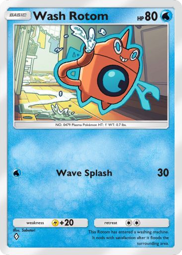 Wash Rotom from Space-Time Smackdown in Pokemon TCG Pocket