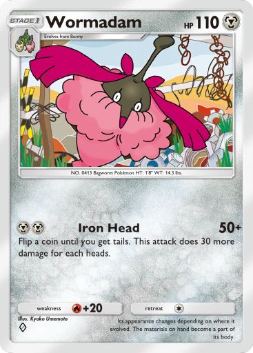 Wormadam from Space-Time Smackdown in Pokemon TCG Pocket