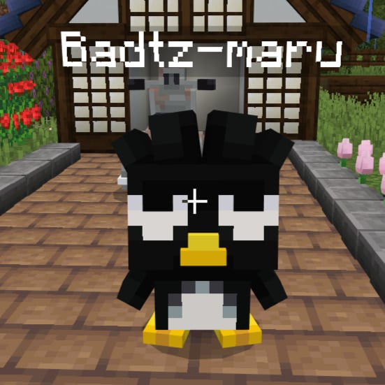 Badtz-maru in Hello Kitty and Friends Minecraft DLC.