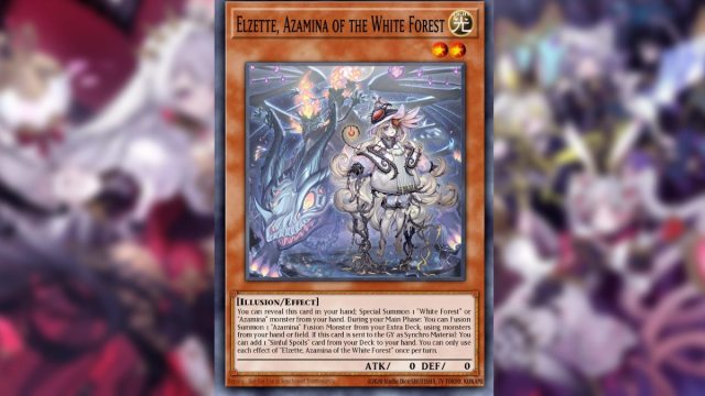 Yugioh card from Supreme Darkness Elzette Azamina of the White Forest normal level 2 effect monster