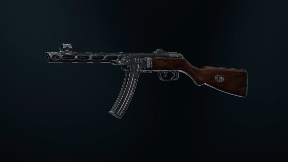 PPSh-41 in Gunsmith during inspection in Black Ops 6