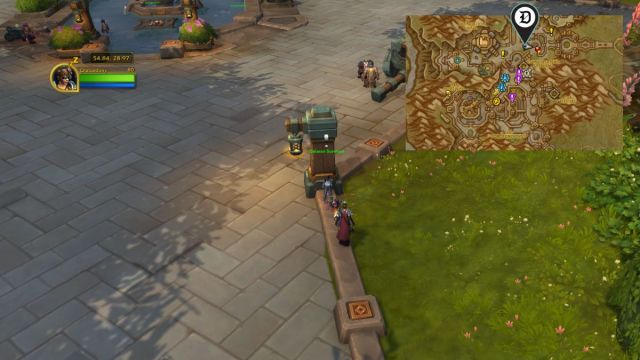 Dalaran Survivor character in World of Warcraft sat in Dornogal.