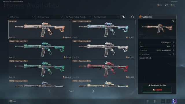 Delta Force skin market