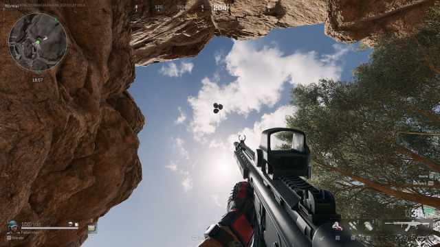 Supply drop falling in Delta Force