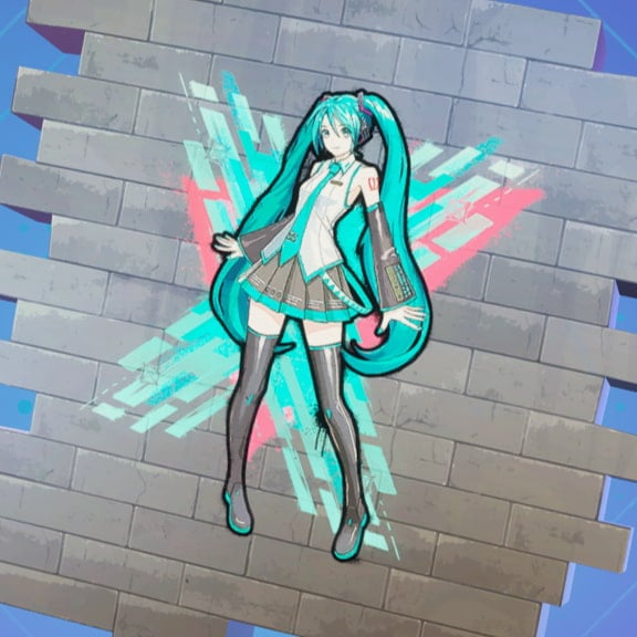 Digital dream miku in Fortnite.