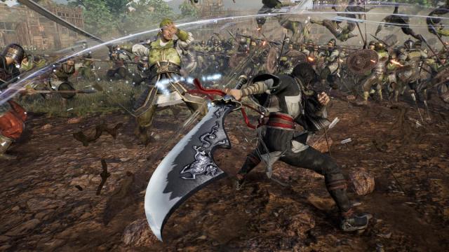 Dynasty Warriors Origins Podao weapon sweeping away dozens of enemies