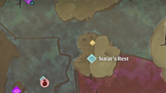 enshrouded surat's rest location for music sheet Of Daggers and Wind