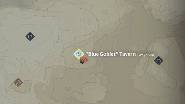 enshrouded blue goblet tavern location for music sheet cup runneth over