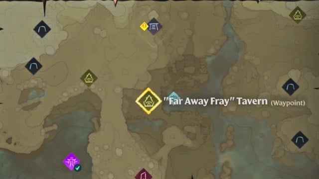 Enshrouded far away fray tavern location on map for music sheet location