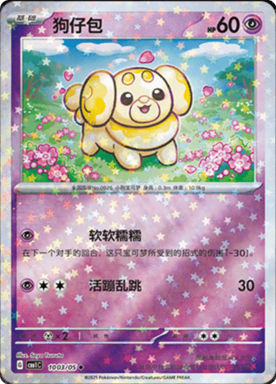 Fidough stars card from the Chinese gem pack.