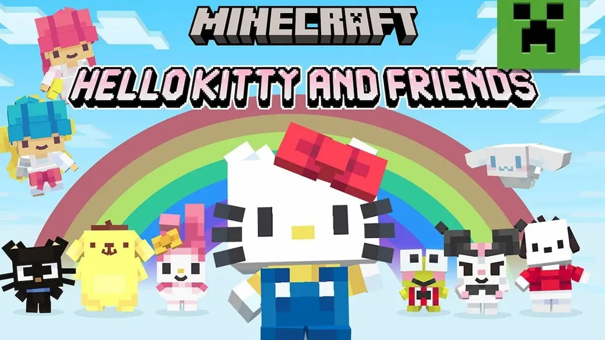 All characters in Hello Kitty and Friends Minecraft