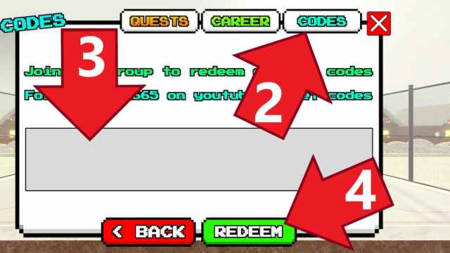 2D Basketball code redemption screen